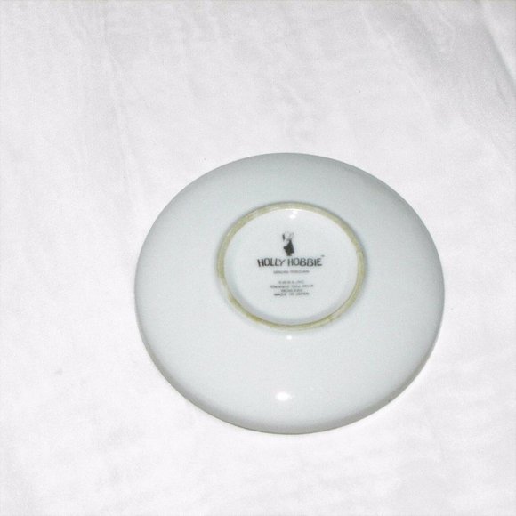 Holly Hobbie Vintage Porcelain Trinket Dish Coaster 1973 Happiness - Picture 4 of 4